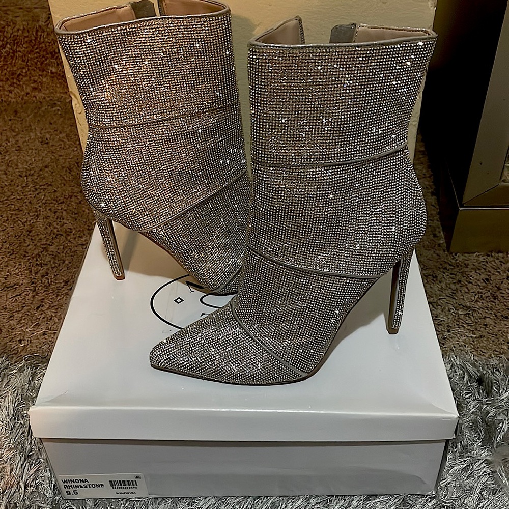 Steve Madden sparkle booties